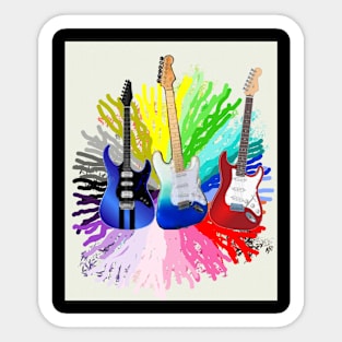 3 ELECTRIC GUITAR Sticker